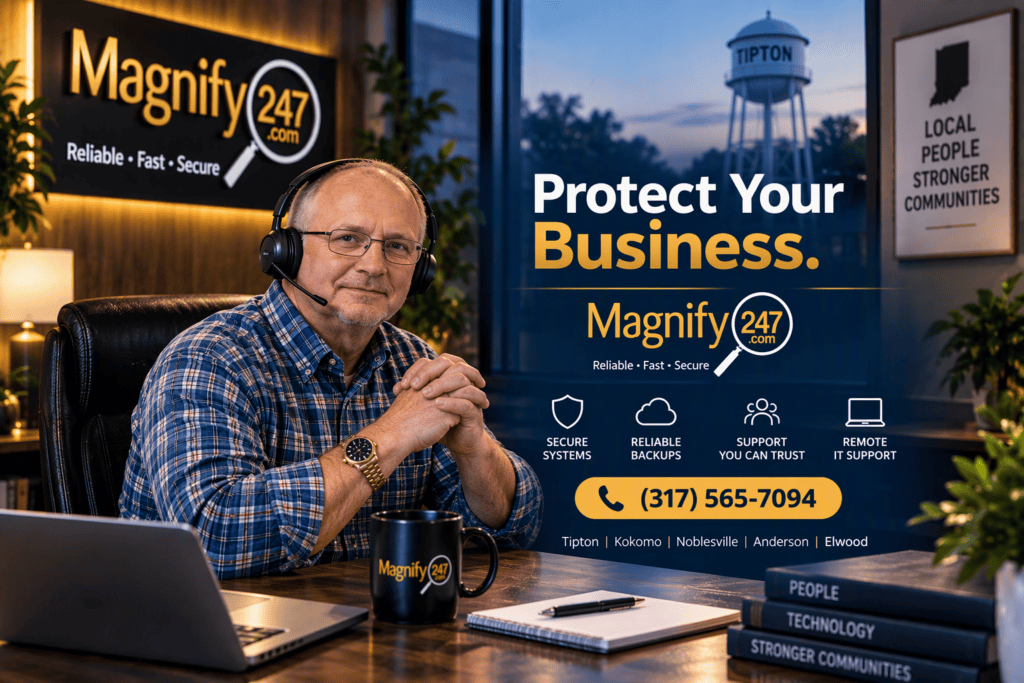 Sean Cybersecurity Expert at his desk.